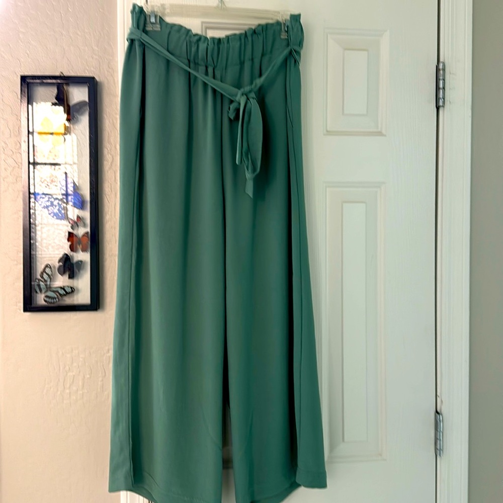 New Jules & Leopold High Waist Paperbag Style Cropped Pant